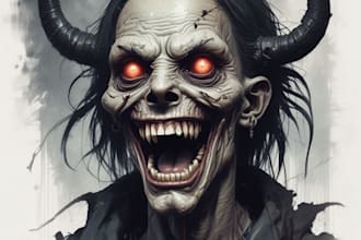 fantasy horror and fantasy horror character