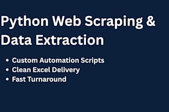 build a custom python web scraper to extract data