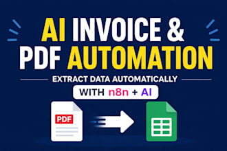 automate your invoice and PDF data extraction using ai and n8n