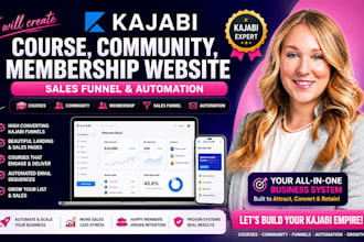 create kajabi community membership website course sales funnel automation course
