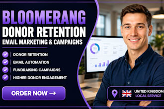 set up bloomerang nonprofit donor retention email marketing campaigns workflows