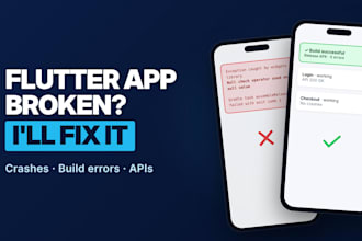 fix flutter app bugs, crashes and android errors