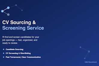source and screen cvs for your job openings