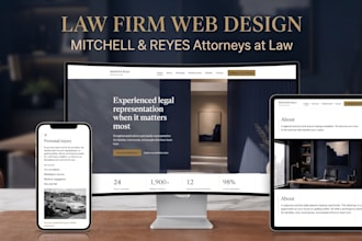 build a modern professional lawyer or law firm website