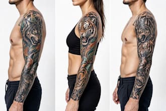 create unique tattoo, custom tattoo design, tattoo sleeve