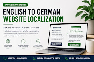 localize your english website into natural native german