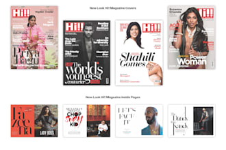 design professional magazine layouts and book covers