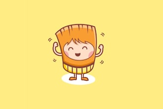 design japanese soy sauce kids logo