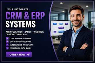 integrate sugarcrm erp sap oracle salesforce zapier API custom connector webhook
