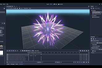 create high quality godot vfx, shader graph, particle system, game vfx and spell