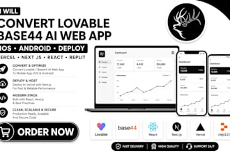 convert lovable ai base44 replit website to ios android app capacitor play store