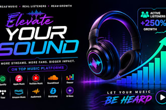 promote your music on spotify, deezer, tidal, apple music