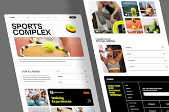 design a sport website for you