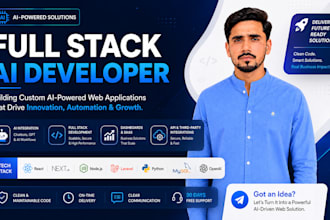 be your full stack ai developer for custom ai web development