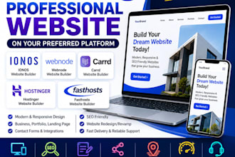 build ionos website, webnode, carrd, hostinger, fasthosts website builder