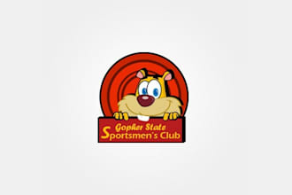design gopher state sport men club logo