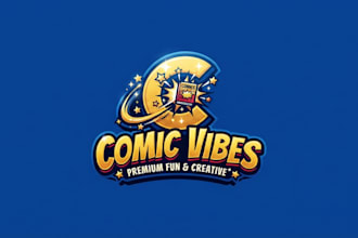 design a fun and creative comics logo