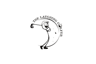 design unique laughing golfer logo