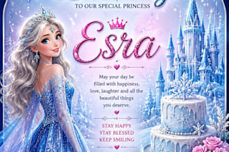 design birthday card or wedding card in canva