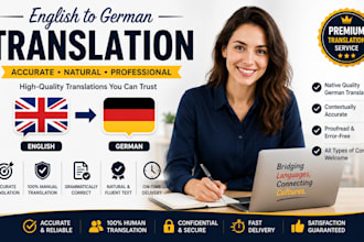 do error free english to german translation