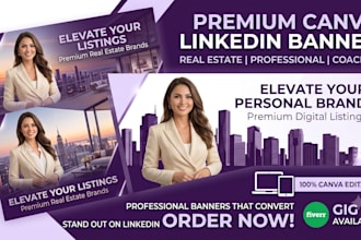 design premium linkedin banners