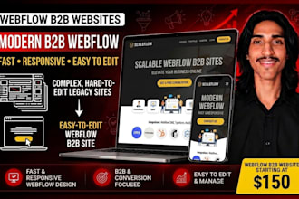 design and develop a webflow website for your b2b business