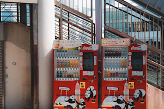 design eye catching vending machine wrap kiosk atm and refrigerator wrap