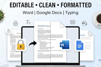 convert PDF to word or google docs with accurate formatting