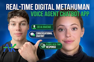 real time digital metahuman voice agent 3d ai avatar conversational chatbot app