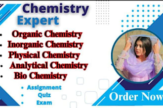 do organic chemistry , biochemistry and general chemistry