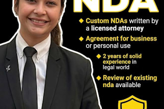 draft and review your confidentiality and non disclosure agreements