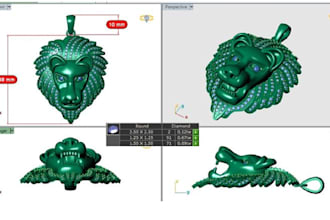 design 3d iced out custom pendant jewelry cad model for manufacturing