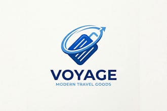 design a modern and memorable suitcase logo