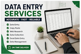 do accurate data entry and data management