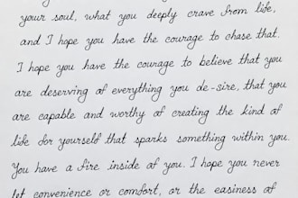 write anything with my beautiful hand writing