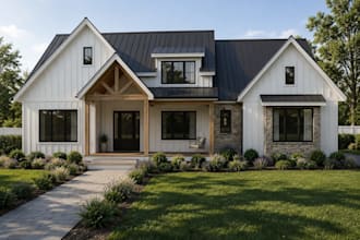 create photorealistic architectural exterior rendering for architects
