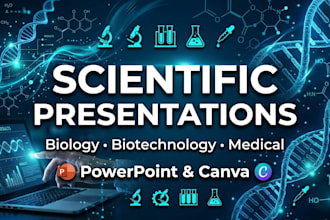 create biology medical and scientific presentation