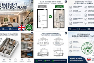 design UK basement conversion plans for planning and building regulations