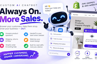 build an ai chatbot for your website or shopify store