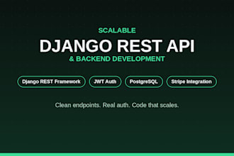 build a scalable django rest API backend for your application