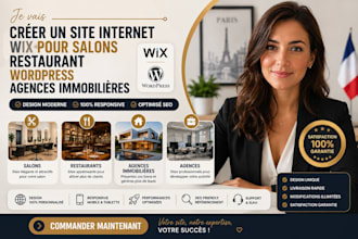 creer un site internet wix pour salons restaurant wordpress agences immobilieres