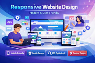 create a responsive and user friendly website
