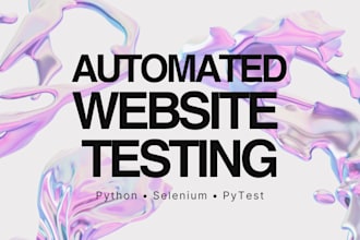 write automated selenium test scripts for your website