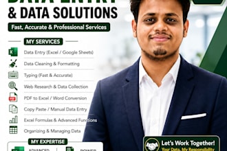 do professional data entry, typing work, and data analysis