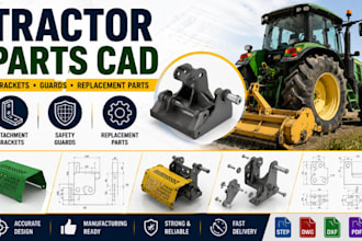 tractor attachment bracket cad, farm machine safety guards and replacement parts