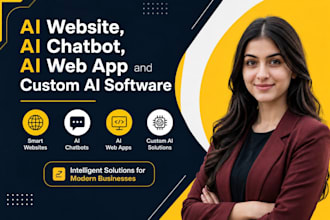 build ai website, ai chatbot, ai web app and custom ai software