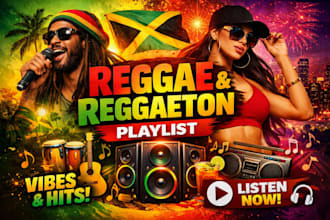 promote your reggae and reggaeton music playlist on music playlists