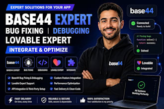 base44 expert base44 bug fixing base44 debugging lovable expert base44 integrate