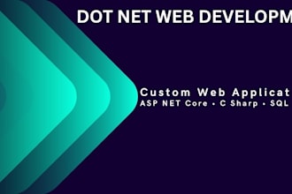 develop custom dot net web application using c sharp