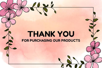 design a custom thank you card for your business